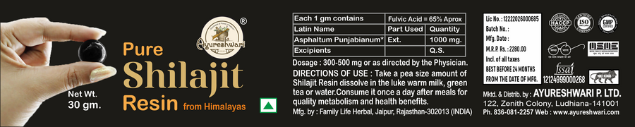 Pure Shilajit Resin